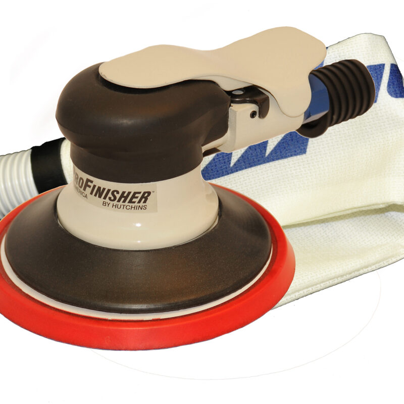 The Hutchins ProFinisher 510 is a self-generated vacuum sander in 3/32" offset used for finishing and dust extraction anywhere