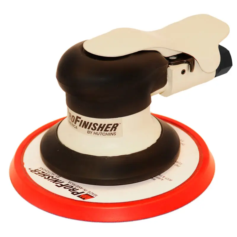 ProFinisher Line is more aggressive with a 5/16" offset/orbit. Used where full sanding operations are needed in a compact and lightweight form.