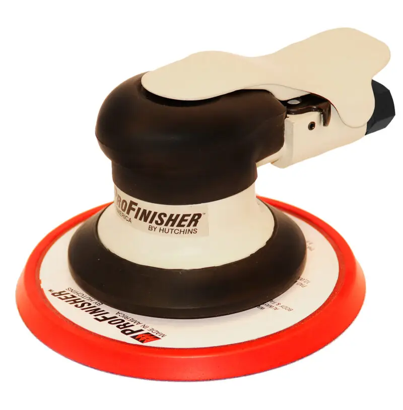 ProFinisher Line is more aggressive with a 5/16" offset/orbit. Used where full sanding operations are needed in a compact and lightweight form.